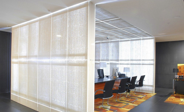 混凝土、白色透光混凝土墻