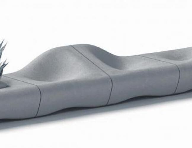 混凝土、沙丘椅