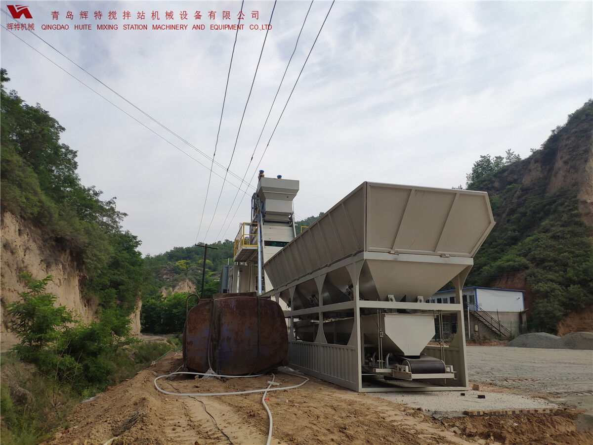 青島輝特機械 HZM75免基礎(chǔ)攪拌站模塊化設(shè)計，安裝快捷