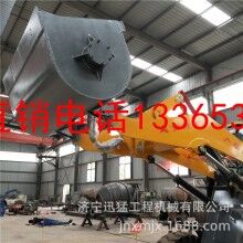 1立方混凝土攪拌斗裝載機雙馬達液壓運輸車鏟車帶攪拌機一體式